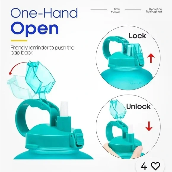 Motivational Gradient Water Bottle - Picture 4 of 5